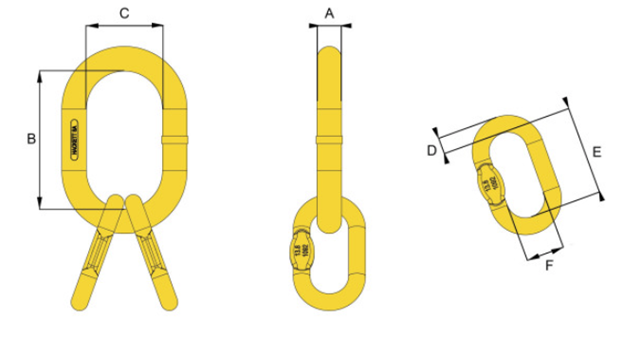 Garniturering til 3 & 4 benet sling